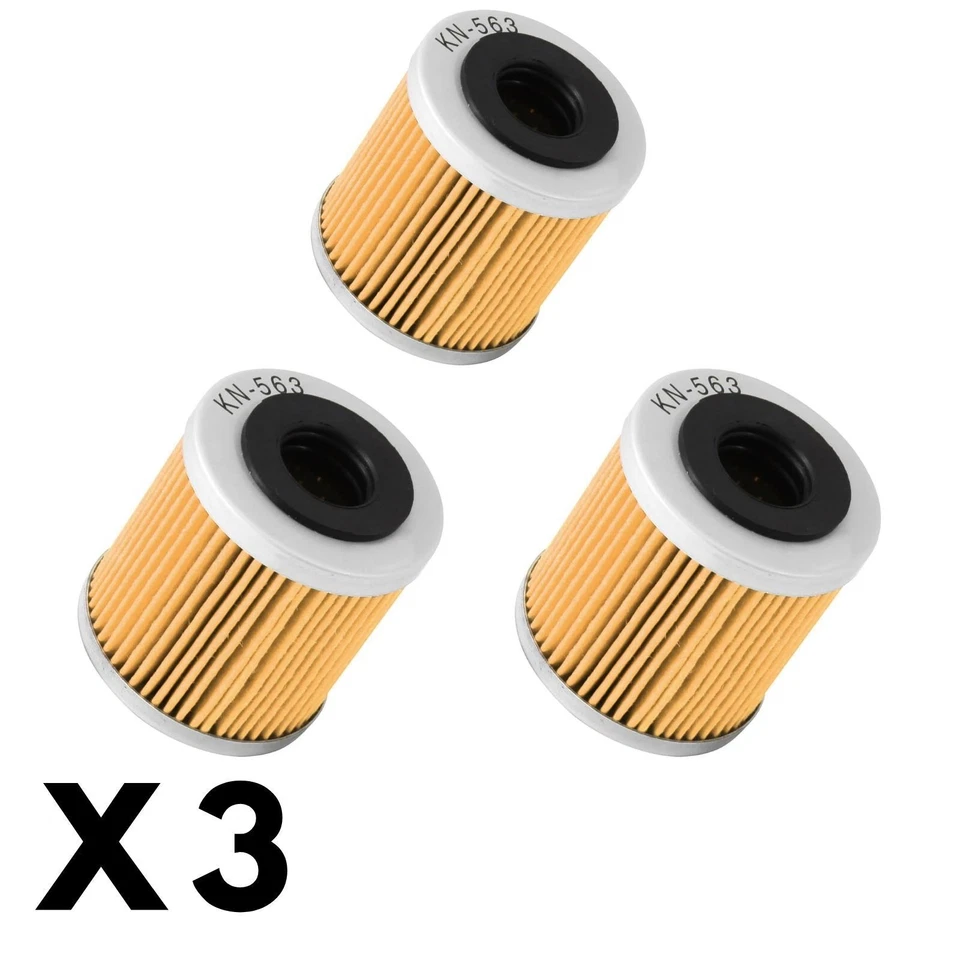 Paquete de 3 filtros de aceite K&N para Husqvarna TE250 2008-2009 Foto 1 de 1