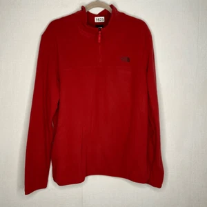 North Face Jacke Herren Large rot Fleece 1/4 Zip Mock Neck Pullover leicht - Bild 1 von 8
