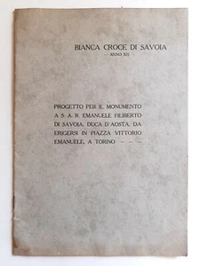 Progetto per ilo monumento a Emanuele Filiberto di Savoia Torino 1934 - Picture 1 of 2