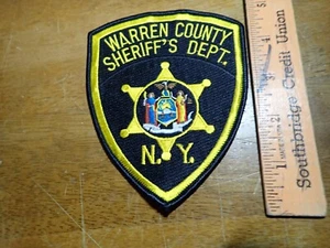 WARREN COUNTY NEW  YORK SHERIFF  OBSOLETE VEST PATCH BX 2#8 - Picture 1 of 1