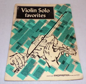 VTG Singspiration Violin Solo Favorites Sheet Music Book Hymn Christianity Jesus - Picture 1 of 1