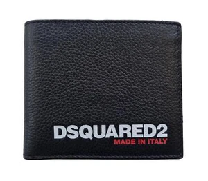 DSQUARED2 portafoglio uomo in pelle WAM0044251038888 2124 nero - Picture 1 of 5