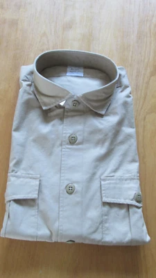 Hombre Brooks Brothers Nueva Camisa REGENT Calce Caqui Todo Algodón Largo sl Mostrado L Foto 1 de 2