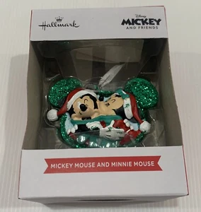 MICKEY MOUSE Minnie Glitter Xmas / Christmas Tree Ornament 2022 HALLMARK NEW - Picture 1 of 4