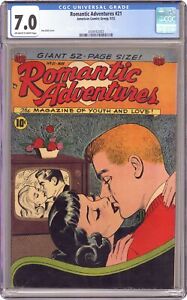 Romantic Adventures #21 CGC 7.0 1952 4349162003