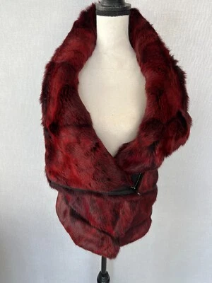 Chaleco Helmut Lang Rojo/Negro Piel/Cuero Talla Pequeña Foto 1 de 4