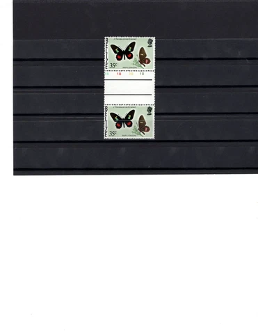 Belize 355A Butterflies Gutter Pair VF MNH A1p Cover
