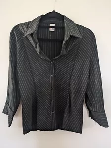 Vintage Target Y2K Pin Striped Business Shirt - Size 10 Fast Tracked Postage - Picture 1 of 8