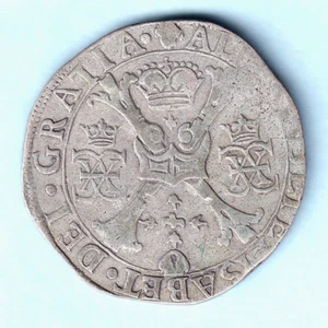 Spanish Netherlands - Brabant. (1598-1621) Silver Patagon.. Brussels Mint.. aVF - Imagen 1 de 2