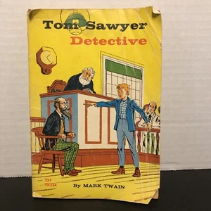 Vintage 1959 Scholastic Books ~ Tom Sawyer Detective - Foto 1 di 8