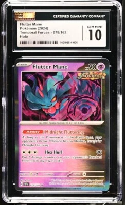 CGC Gem Mint 10 Flutter Mane Holo 078/162 Pokémon Temporal Forces POP 1! - Image 1 of 2