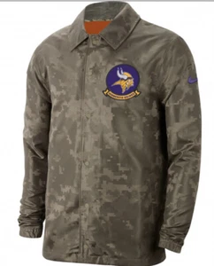 Nike Men’s Minnesota Vikings Salute To Service Snap Lightweight Jacket XL NFL - Picture 1 of 12