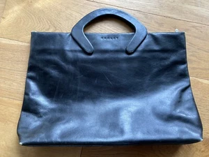 Radley Black Leather briefcase, Used - Picture 1 of 6