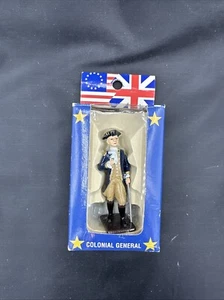 Americana Revolutionary War Soldier Colonial General Figure Hand Painted NEW Box - Picture 1 of 2