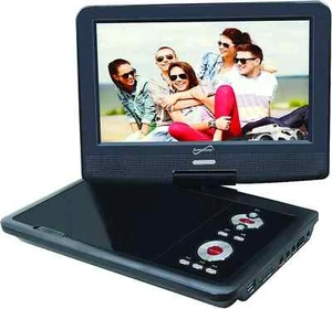 Reproductor de DVD Supersonic SC-259A de 9 pulgadas pantalla LCD giratoria con sintonizador de TV, negro - Imagen 1 de 5