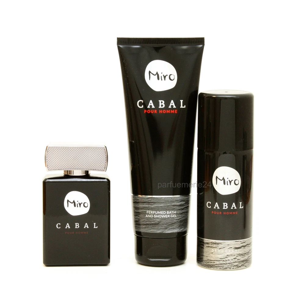 MIRO Cabal EdT 75ml Duschgel 250ml Deo Spray 150ml im Set