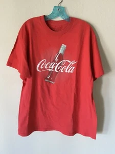 Coca Cola Tee Shirt. Vintage Logo Classic Bottle Design. Red. Size XL - Picture 1 of 8