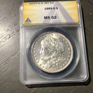 1889-O Silver Morgan Dollar MS62 - Picture 1 of 2