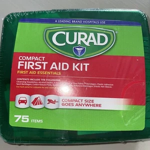 Compact Curad First Aid Kit Size 75 Pcs First Aid Essentials - Picture 1 of 4