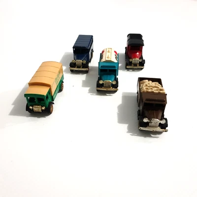 Vintage Corgi Toys Diecast 1:64 Vehicles Bundle Of 5 Ford Morris Aec Van Trucks - image 1 of 4