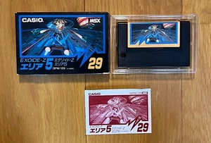 Exoide-Z: Area 5 MSX Video Game Japan CASIO Vintage Rare 1986 - Picture 1 of 7