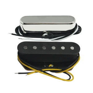 NUEVO TL Pastillas para Guitarra Eléctrica Alnico 5 Puente y Cuello Juego de Pastillas Bobina Única - Imagen 1 de 8