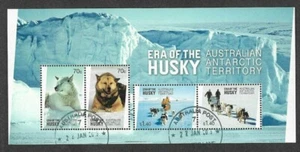 Australian Antarctic Territory- Era of the Husky Dogs f.used/cto m/sheet - Picture 1 of 1