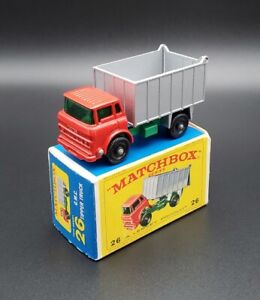 1960s Matchbox Lesney Series #26 G.M.C Tipper Truck with Original Box Vintage