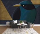 3D Geometric Bird Wallpaper Wall Mural Removable Self-Adhesive 782