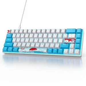 Wired 65% Mechanical Gaming Keyboard with Blue Switch 60% Ultra Compact RGB G... - Picture 1 of 6