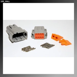 Deutsch DTM 8-Pin Genuine Connector Kit 20-22AWG Solid Contacts, USA - Picture 1 of 2