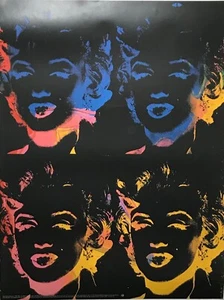 Andy Warhol Montreal Museum of Fine Arts Exhibition Poster 4 Marilyns 1993 - Picture 1 of 10