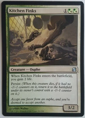 MTG Kitchen Finks Modern Masters 190/229 Regular Uncommon - Image 1 of 2