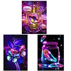 3 Pack Diy 5d Diamond Painting Kits For Adults And Kids,butterfly Drift Bottle 