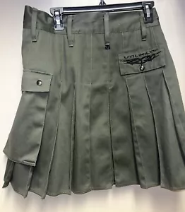 Utilikilts Size 33 Army Green Heavy Duty Kilt With Embroidery - Picture 1 of 17