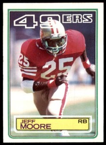 1983 TOPPS/ JEFF MOORE SAN FRANCISCO 49ERS #170