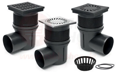 MKK Edelstahl Guss Hofablauf Kellerablauf Carpot Einfahrt Bodenablauf 1,5T DN110