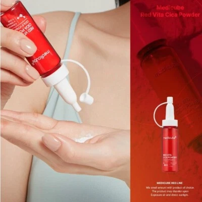 MEDICUBE Red Vita Cica Powder 13g Ance Blemish Care Powder Korean Skin Care NEW - Image 1 of 4