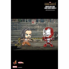 Iron Man 2 - Iron Man Mark V & Whiplash Cosbaby (S) Hot Toys Figure Set
