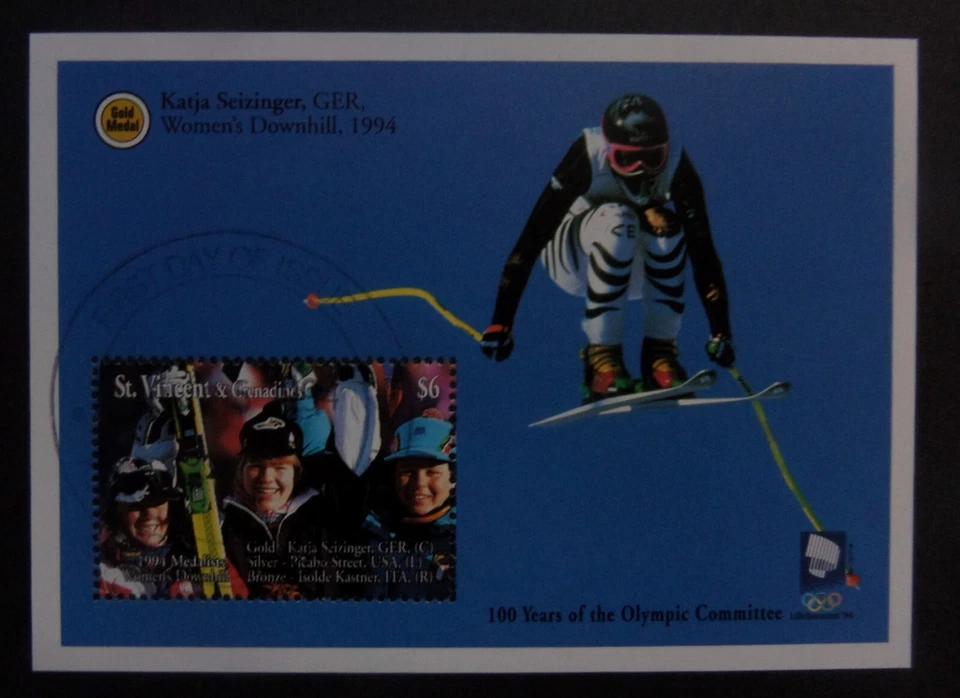 Centavo de San Vicente 1994 Comité Olímpico Internacional MS2808 usado como foto Foto 1 de 1