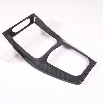 Real Carbon Fiber Center Console Frame trim Cover Fits BMW X3 G01 X4 G02 2022-up - Image 1 of 4