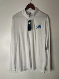 Detroit Lions Long Sleeve 1/4 Zip Flex Pullover Shirt Size 2XL - Picture 1 of 10