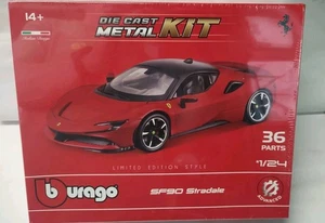 BBURAGO FERRARI SF90 Automodello Kit da Costruire Scala 1:24 Edizione Limitata  - Foto 1 di 2