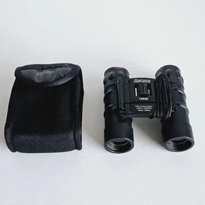 Hawke 12x25 Compact Pocket Binoculars With Case Black Fully Coated Optics - Picture 1 of 9