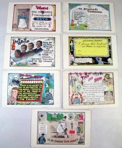 Vintage bunte J.O.Hulbert Glastonbury Conn. Postkarten unbenutzt wie gefunden - Bild 1 von 6