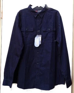 CAMICIA DENIM MOUNTAIN HARDWEAR BLU NAVY SCURO taglia XXL/2TG *NUOVA CON ETICHETTE $95 - Foto 1 di 7