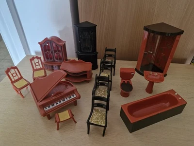 Casa de muñecas Lundby Barton Caroline's Home de colección paquete mixto inc piano algunas piezas Foto 1 de 4