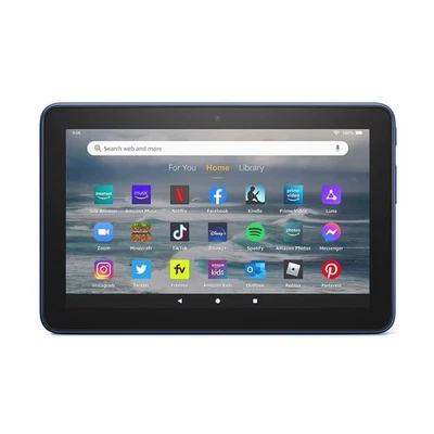 Amazon Fire 7 Tablet  7” Display, Read Watch,10-Hour Battery Life, 16 GB, Denim - Image 1 of 3