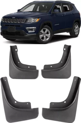 Protectores contra salpicaduras delanteros y traseros genuinos guardabarros para Jeep Compass 2017-2024 Foto 1 de 4
