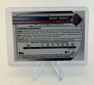 2025 Bowman - Mike Trout #1 Chrome Mojo Refractor - Picture 1 of 1